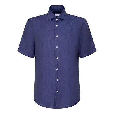 Seidensticker Herren Business Hemd Regular Fit Soft Kent-Kragen Kurzarm 100% Leinen Seidensticker Herren Business Hemd Regular Fit Soft Kent-Kragen Kurzarm 100% Leinen