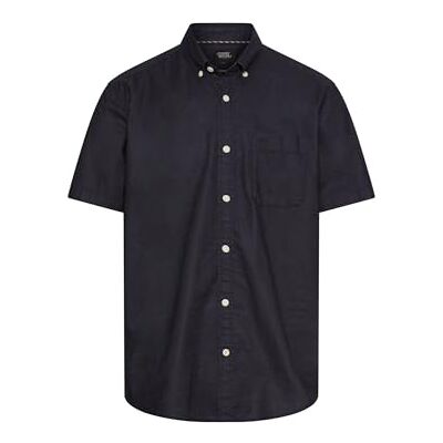 camel active Herren Kurzarmhemd aus Leinenmix Dunkelblau, Menswear-XL camel active Herren Kurzarmhemd aus Leinenmix Dunkelblau, Menswear-XL