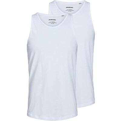 JACK & JONES Male Tanktop 2er-Pack Einfarbig Tanktop JACK & JONES Male Tanktop 2er-Pack Einfarbig Tanktop