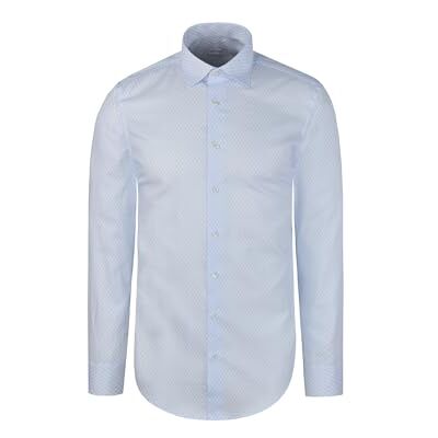 Seidensticker Herren Business-Hemd Slim Fit Bügelleicht Kent-Kragen Extra Langer Arm 100Prozent Baumwolle Seidensticker Herren Business-Hemd Slim Fit Bügelleicht Kent-Kragen Extra Langer Arm 100Prozent Baumwolle