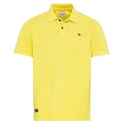 camel active Herren Pique Kurzarm Poloshirt in Regular Fit aus Reiner Baumwolle Gelb, Menswear-S camel active Herren Pique Kurzarm Poloshirt in Regular Fit aus Reiner Baumwolle Gelb, Menswear-S