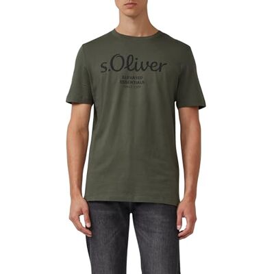 s.Oliver Baumwoll-T-Shirt mit Logo-Print s.Oliver Baumwoll-T-Shirt mit Logo-Print
