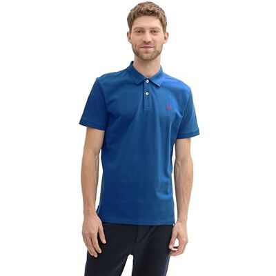 TOM TAILOR Herren Basic Piqué Poloshirt, 11132 Advanced Blue, XL TOM TAILOR Herren Basic Piqué Poloshirt, 11132 Advanced Blue, XL