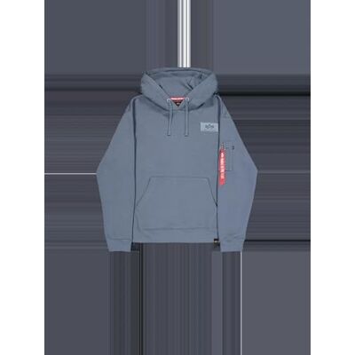 Alpha Herren Back Print Hoodie, Denim Blue, L Alpha Herren Back Print Hoodie, Denim Blue, L