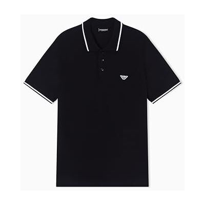 Giorgio Armani Herren Essential Polo Black L Giorgio Armani Herren Essential Polo Black L