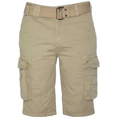 Schott NYC Herren Shorts, Lt.beige, 33W/Regular Schott NYC Herren Shorts, Lt.beige, 33W/Regular