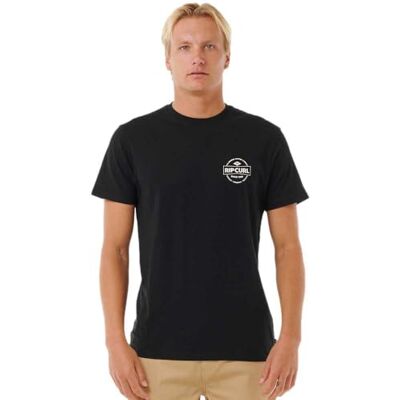 Rip Curl Herren-T-Shirt, kurzärmelig, Schwarz, Klein Rip Curl Herren-T-Shirt, kurzärmelig, Schwarz, Klein