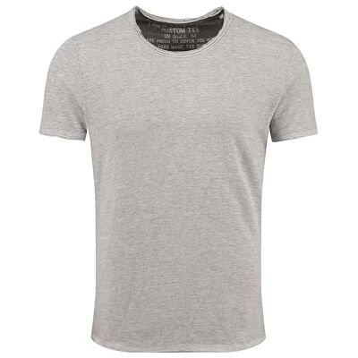 KEY LARGO Herren Bread New Round T-Shirt, Silver Mel. (1108), M EU KEY LARGO Herren Bread New Round T-Shirt, Silver Mel. (1108), M EU