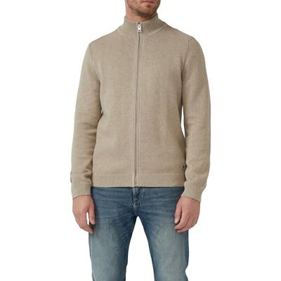 s.Oliver Herren Strickjacke – Regular Fit, Troyer-Kragen, Logo-Patch s.Oliver Herren Strickjacke – Regular Fit, Troyer-Kragen, Logo-Patch