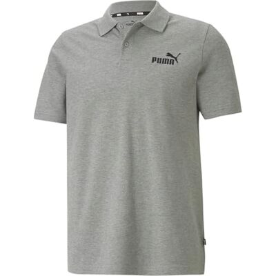 Puma Herren Poloshirt, Medium Gray Heather, L Puma Herren Poloshirt, Medium Gray Heather, L