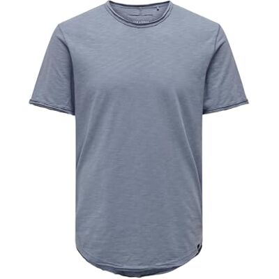 Only & Sons Herren Rundhals T-Shirt ONSBENNE LONGY Regular Fit XS S M L XL XXL, Größe:M, Farbe:Flint Stone 22017822 Only & Sons Herren Rundhals T-Shirt ONSBENNE LONGY Regular Fit XS S M L XL XXL, Größe:M, Farbe:Flint Stone 22017822