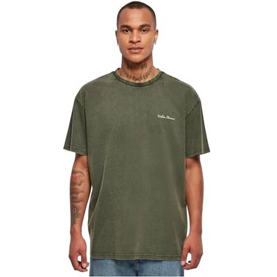 Urban Classics Herren Oversized Small Embroidery Tee Bottlegreen, XL Urban Classics Herren Oversized Small Embroidery Tee Bottlegreen, XL