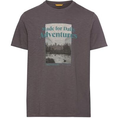 camel active Herren T-Shirt mit Print aus Organic Cotton Grau, Menswear-L camel active Herren T-Shirt mit Print aus Organic Cotton Grau, Menswear-L