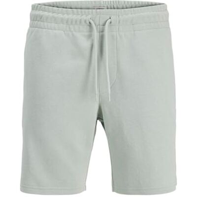 JJ REBEL Herren Jrebgorm Reg Logo Sweat Shorts Sn, Aqua Gray, L EU JJ REBEL Herren Jrebgorm Reg Logo Sweat Shorts Sn, Aqua Gray, L EU