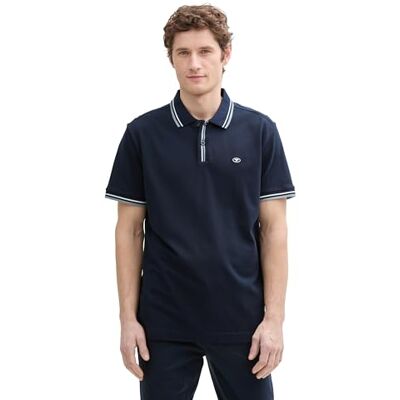 TOM TAILOR Denim Basic T-Shirt mit Stickerei, Dusty Sky Blue, S TOM TAILOR Denim Basic T-Shirt mit Stickerei, Dusty Sky Blue, S