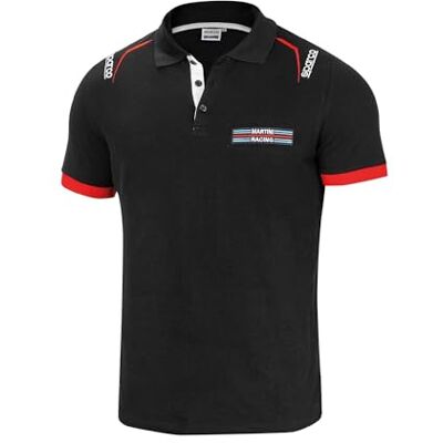 Sparco Martini Racing Poloshirt, Unisex, Erwachsene, mehrfarbig, M Sparco Martini Racing Poloshirt, Unisex, Erwachsene, mehrfarbig, M