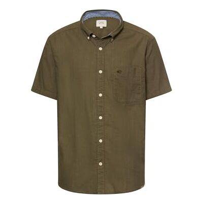 camel active Herren Kurzarmhemd mit Kontrastdetails Olivgrün, menswear-5XL camel active Herren Kurzarmhemd mit Kontrastdetails Olivgrün, menswear-5XL