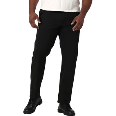 Lee Herren Hose, Große Größen & Übergrößen, Extreme Motion, Flat Front, Regular Straight, Schwarz, 48W / 29L Lee Herren Hose, Große Größen & Übergrößen, Extreme Motion, Flat Front, Regular Straight, Schwarz, 48W / 29L