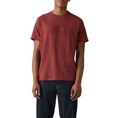 Levi's Ss Relaxed Fit Tee Ssnl Serif 2 Russet B Levi's Ss Relaxed Fit Tee Ssnl Serif 2 Russet B