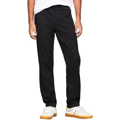 Tommy Jeans Herren Chino Hose TJM Austin Lightweight Chino Slim Fit, Schwarz (Black), 31W/30L Tommy Jeans Herren Chino Hose TJM Austin Lightweight Chino Slim Fit, Schwarz (Black), 31W/30L