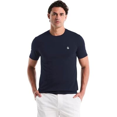 Original Penguin Herren Cont Pin Point Sml S T-Shirt, Dunkler Saphir, XL Original Penguin Herren Cont Pin Point Sml S T-Shirt, Dunkler Saphir, XL
