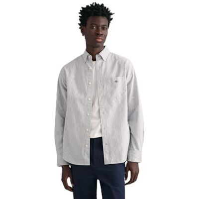 GANT Herren Reg Oxford Banker Stripe Shirt Klassisches Hemd (1er Pack) GANT Herren Reg Oxford Banker Stripe Shirt Klassisches Hemd (1er Pack)