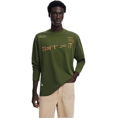 Desigual Herren Man Knit T-Shirt Long Sleeve T-Shirt (1er Pack) Desigual Herren Man Knit T-Shirt Long Sleeve T-Shirt (1er Pack)