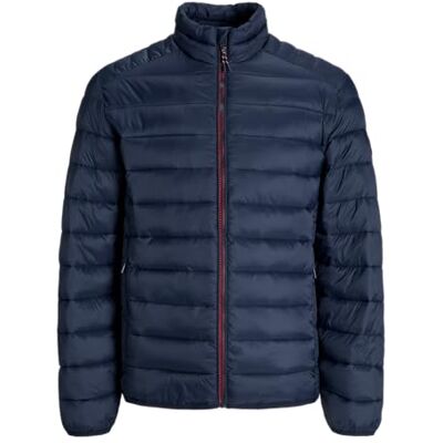 JACK & JONES Herren Jjebradley Light Puffer Collar Noos, Sky Captain, s JACK & JONES Herren Jjebradley Light Puffer Collar Noos, Sky Captain, s