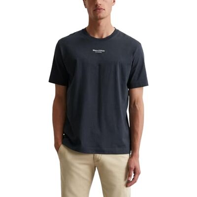 Marc O' Polo Herren T-Shirt aus Bio-Baumwolle Regular Fit, Blau (Dark Navy), XXL Marc O' Polo Herren T-Shirt aus Bio-Baumwolle Regular Fit, Blau (Dark Navy), XXL