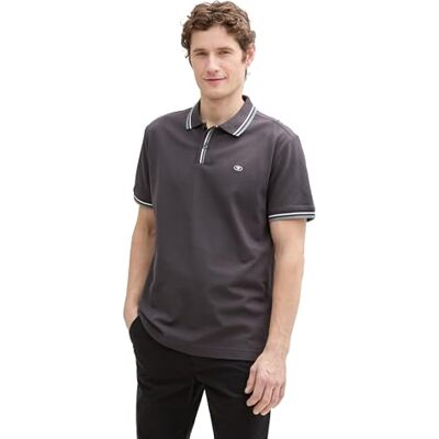 TOM TAILOR Denim T-Shirt mit Streifenmuster, White mid Blue Stripe, L TOM TAILOR Denim T-Shirt mit Streifenmuster, White mid Blue Stripe, L