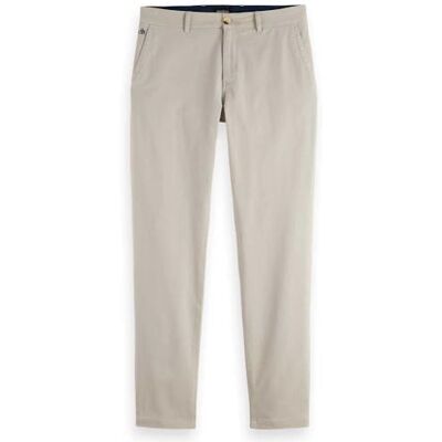 Scotch & Soda Seasonal Core Stuart Washed Cotton-Blend Twill Chino Scotch & Soda Seasonal Core Stuart Washed Cotton-Blend Twill Chino
