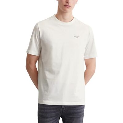 Marc O' Polo Denim Herren T-Shirt aus Bio-Baumwolle Regular Fit, Weiß (Egg White), XXL Marc O' Polo Denim Herren T-Shirt aus Bio-Baumwolle Regular Fit, Weiß (Egg White), XXL