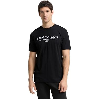 TOM TAILOR T-Shirt aus Baumwolle mit Logo-Print TOM TAILOR T-Shirt aus Baumwolle mit Logo-Print