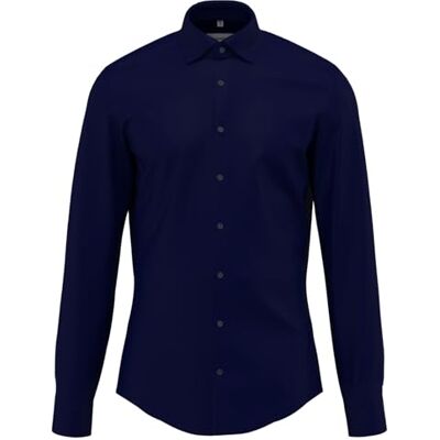 Seidensticker Herren Business Hemd Slim Fit Bügelleicht Kent-Kragen Langarm 100% Baumwolle Seidensticker Herren Business Hemd Slim Fit Bügelleicht Kent-Kragen Langarm 100% Baumwolle