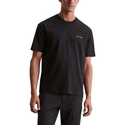 Marc O' Polo Marc OߴPolo Herren T-Shirt mit Natur-Rückenprint Relaxed Fit, Schwarz (Black), S Marc O' Polo Marc OߴPolo Herren T-Shirt mit Natur-Rückenprint Relaxed Fit, Schwarz (Black), S