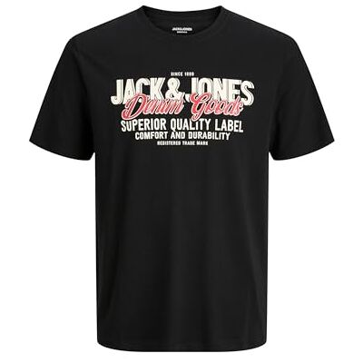 JACK & JONES Jjelogo Tee Ss Oneck 2 Col Aw25 Noos Pls Plus Size JACK & JONES Jjelogo Tee Ss Oneck 2 Col Aw25 Noos Pls Plus Size