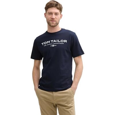 TOM TAILOR Herren 1045773 T-Shirt, 10668 Sky Captain Blue, 3XL EU TOM TAILOR Herren 1045773 T-Shirt, 10668 Sky Captain Blue, 3XL EU