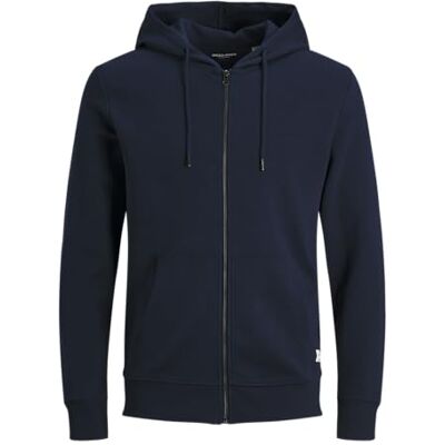 JACK & JONES Male Kapuzenjacke Einfarbig Kapuzenjacke Zip Hoodie JACK & JONES Male Kapuzenjacke Einfarbig Kapuzenjacke Zip Hoodie