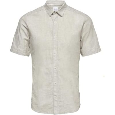 Only & Sons Herren Hemd Kurzarm Slim Fit Hemdkragen modernes Sommer Oberteil Only & Sons Herren Hemd Kurzarm Slim Fit Hemdkragen modernes Sommer Oberteil