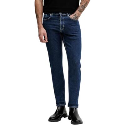 KARL LAGERFELD JEANS Men Tapered Denim Washed Dark Blue 3030 KARL LAGERFELD JEANS Men Tapered Denim Washed Dark Blue 3030