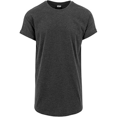 Urban Classics Herren T-Shirt Long Shaped Turnup Tee, lässiges T-Shirt für Männer, in langem Schnitt, erhältlich in vielen Farben, Größen XS-5XL Urban Classics Herren T-Shirt Long Shaped Turnup Tee, lässiges T-Shirt für Männer, in langem Schnitt, erhältlich in vielen Farben, Größen XS-5XL