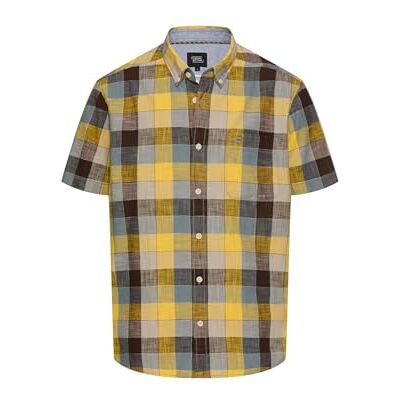 camel active Herren Karohemd aus Reiner Baumwolle Sonnengelb, Menswear-XXL camel active Herren Karohemd aus Reiner Baumwolle Sonnengelb, Menswear-XXL