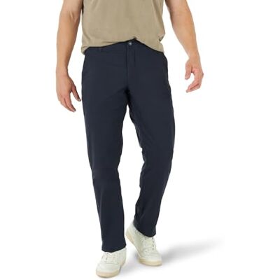 Lee Herren Extreme Motion Relaxed Taper Hose mit Flacher Vorderseite Freizeithosen, Navy, 36W / 34L Lee Herren Extreme Motion Relaxed Taper Hose mit Flacher Vorderseite Freizeithosen, Navy, 36W / 34L