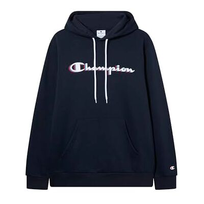 Champion Herren Legacy Man Big Logo Hoodie, Blau, L, Blau (Bs501), L Champion Herren Legacy Man Big Logo Hoodie, Blau, L, Blau (Bs501), L
