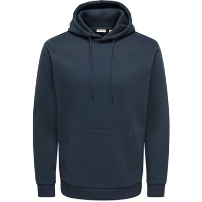 Only & Sons Herren Onsceres Hoodie Noos Sweatshirt, Dark Navy, L EU Only & Sons Herren Onsceres Hoodie Noos Sweatshirt, Dark Navy, L EU