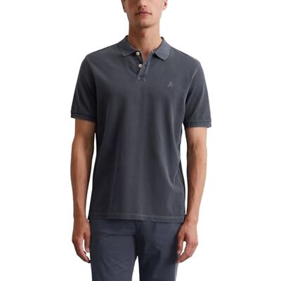 Marc O' Polo Marc OߴPolo Herren Kurzarm-Poloshirt aus Bio-Baumwolle Regular Fit, Blau (Total Eclipse), XL Marc O' Polo Marc OߴPolo Herren Kurzarm-Poloshirt aus Bio-Baumwolle Regular Fit, Blau (Total Eclipse), XL