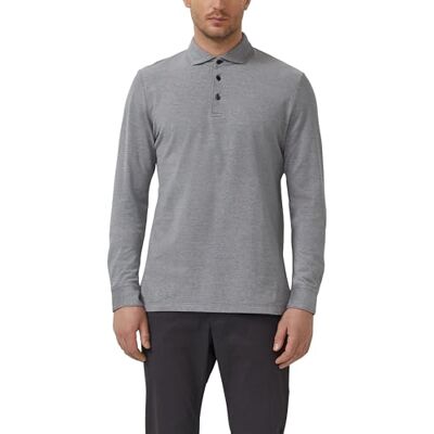 s.Oliver Langarm-Poloshirt in Bicolor-Optik aus Baumwoll-Piqué s.Oliver Langarm-Poloshirt in Bicolor-Optik aus Baumwoll-Piqué
