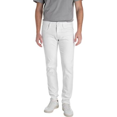 Replay Herren Anbass Slim Jeans, per Pack Weiß (White 001), W34/L34 (Herstellergröße: 34) Replay Herren Anbass Slim Jeans, per Pack Weiß (White 001), W34/L34 (Herstellergröße: 34)