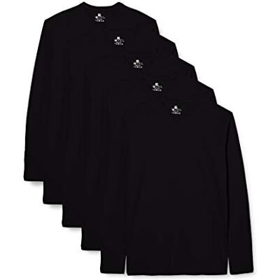 Lower East Langarmshirt Herren Baumwolle I 5er Set I Longsleeve Herren, Herren Langarmshirt, Shirt Langarm Herren, Langarmshirts für Herren, T-Shirt Herren Langarm, Longshirt Schwarz XL Lower East Langarmshirt Herren Baumwolle I 5er Set I Longsleeve Herren, Herren Langarmshirt, Shirt Langarm Herren, Langarmshirts für Herren, T-Shirt Herren Langarm, Longshirt Schwarz XL