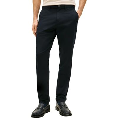 Tommy Hilfiger Herren Chino Hose Harlem Essential Twill Tapered Fit, Blau (Desert Sky), 38W/28L Tommy Hilfiger Herren Chino Hose Harlem Essential Twill Tapered Fit, Blau (Desert Sky), 38W/28L
